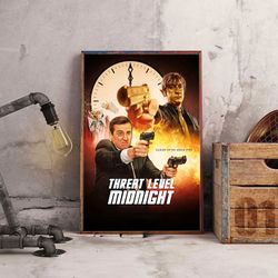movie poster, film poste, threat level midnight poster, wall art, wall decor, prints, home decor, silent shadows looming