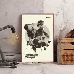 movie poster, film poster, threat level midnight poster, wall art, wall decor, prints, home decor, danger undercover