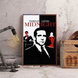 movie poster, film poster, threat level midnight poster, wall art, wall decor, prints, home decor, stealth warfare
