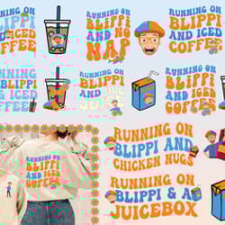 8 running on funny boy and no naps png bundle, funny cartoon png, running on juicebox chicken nuggets iced coffee png, m