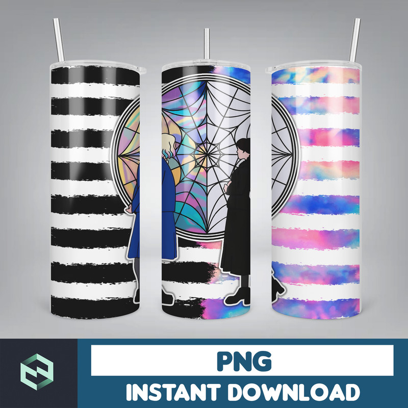 Wednesday Addams Skinny Tumbler 20oz Sublimation Wrap, Adams Family, Digital Download (19).jpg