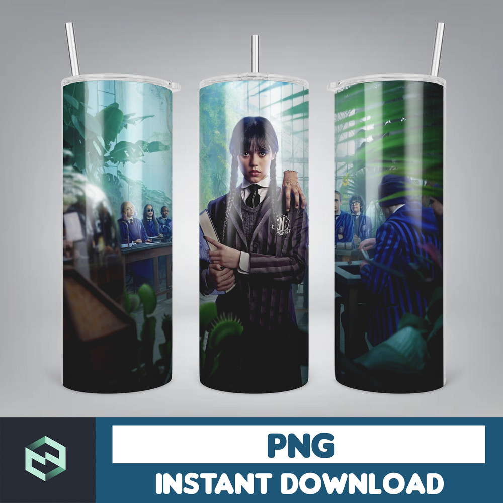 Wednesday Addams Skinny Tumbler 20oz Sublimation Wrap, Adams Family, Digital Download (24).jpg