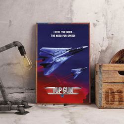movie poster, film poster, top gun poster, wall art, wall decor, prints, home decor, high octane dogfights poster
