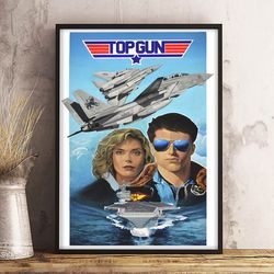 movie poster, film poster, top gun poster, wall art, wall decor, prints, home decor, maverick's daring mission poster