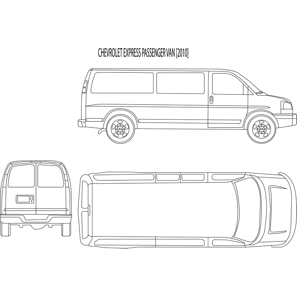CHEVROLET EXPRESS PASSENGER VAN (2010)line art vector file.jpg