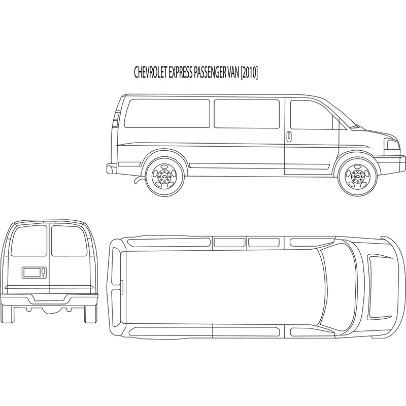 CHEVROLET EXPRESS PASSENGER VAN (2010)line art vector file.jpg