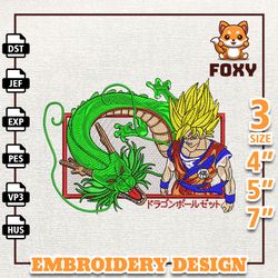 goku dragon ball z, anime embroidery design, anime machine embroidery design, gift for anime fan, instant download