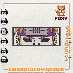 pain naruto, anime embroidery design, anime machine embroidery design, gift for anime fan, instant download