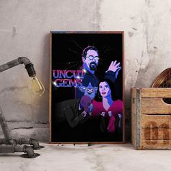 movie poster, film poster, uncut gems poster, wall art, wall decor, prints, home decor, chaos amidst gemstones wall