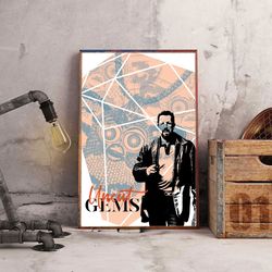 movie poster, film poster, uncut gems poster, wall art, wall decor, prints, home decor, the price of obsession poster