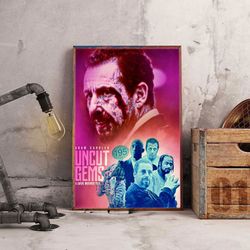 movie poster, film poster, uncut gems poster, wall art, wall decor, prints, home decor, gems of destiny collide wall