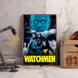 movie poster, film poster, watchmen poster, wall art, wall decor, prints, home decor, superhero noir thriller prints