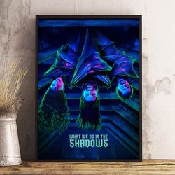 movie poster, film poster, what we do in the shadows poster, wall art, wall decor, prints, home decor, vampire mischief