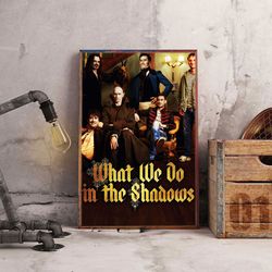 movie poster, film poster, what we do in the shadows poster, wall art, wall decor, prints, home decor, dark comedy chaos