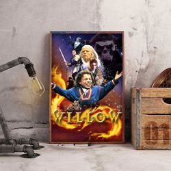 movie poster, film poster, willow poster, wall art, wall decor, prints, home decor, unlikely heroes rise wall decor