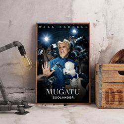 movie poster, film poster, zoolander poster, wall art, wall decor, prints, home decor, model mayhem madness wall decor