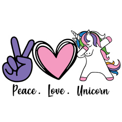 peace love unicorn svg, unicorn svg, unicorn valentine's svg, unicorn clip art, cute unicorn svg, cute printable, eps, p