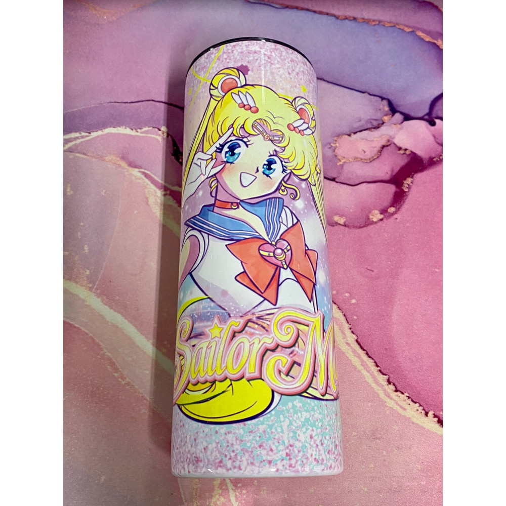 Custom Name added, Magical Girl, 20 oz Stainless Steel Tumbler, Can be customized with your name.jpg