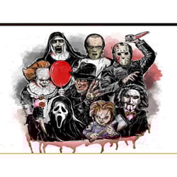 halloween team png, halloween png, the nun png, chucky png