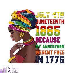african american woman juneteenth 1865 png silhouette file