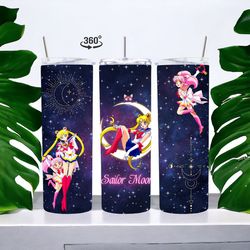 anime cartoon birthday sailor moon tumbler, anime cartoon birthday sailor moon skinny tumbler