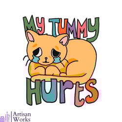 funny cat my tummy hurts svg cat lover svg cutting digital file