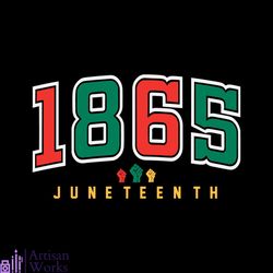 1865 juneteenth black history month svg graphic design file