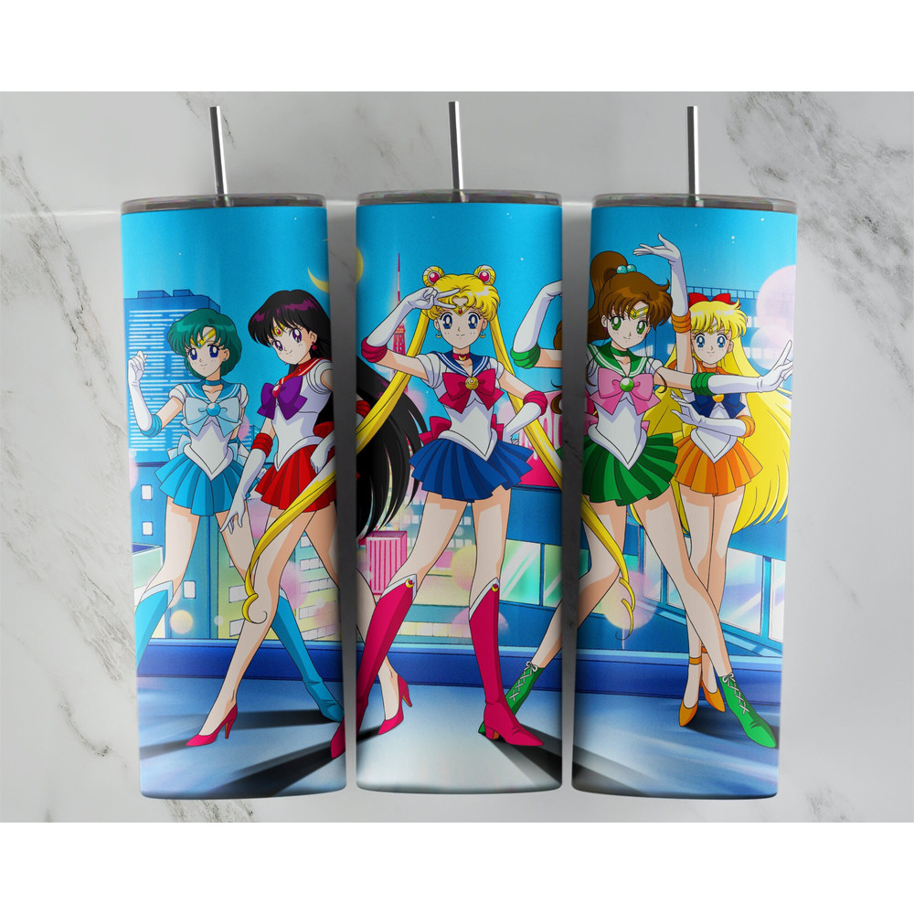 Sailor Moon tumbler design, 20 oz skinny tumbler design, sublimation image, tumbler wrap, sailor moon cup, sailor moon sublimation.jpg