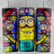 Minion 20oz Sublimation Tumbler Designs, Minions Stained Glass 92 x 83 Straight Skinny Tumbler Wrap PNG, Sublimation Design PNG-2.jpg