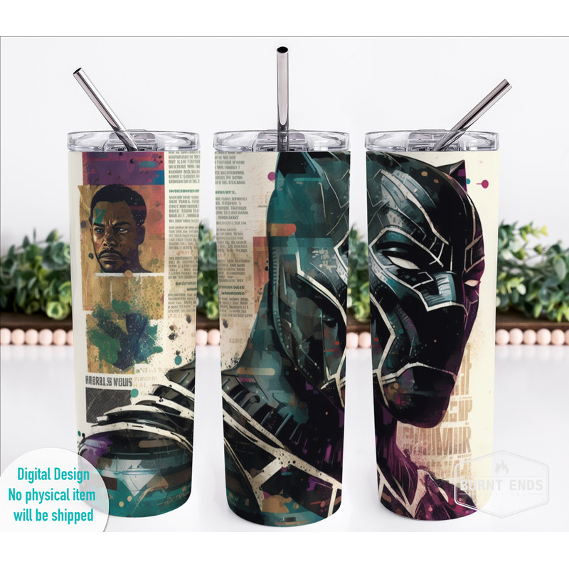 Black Panther Tumbler,Black Panther Skinny Tumbler,Superhero Code Protecting the Weak Tumbler.png