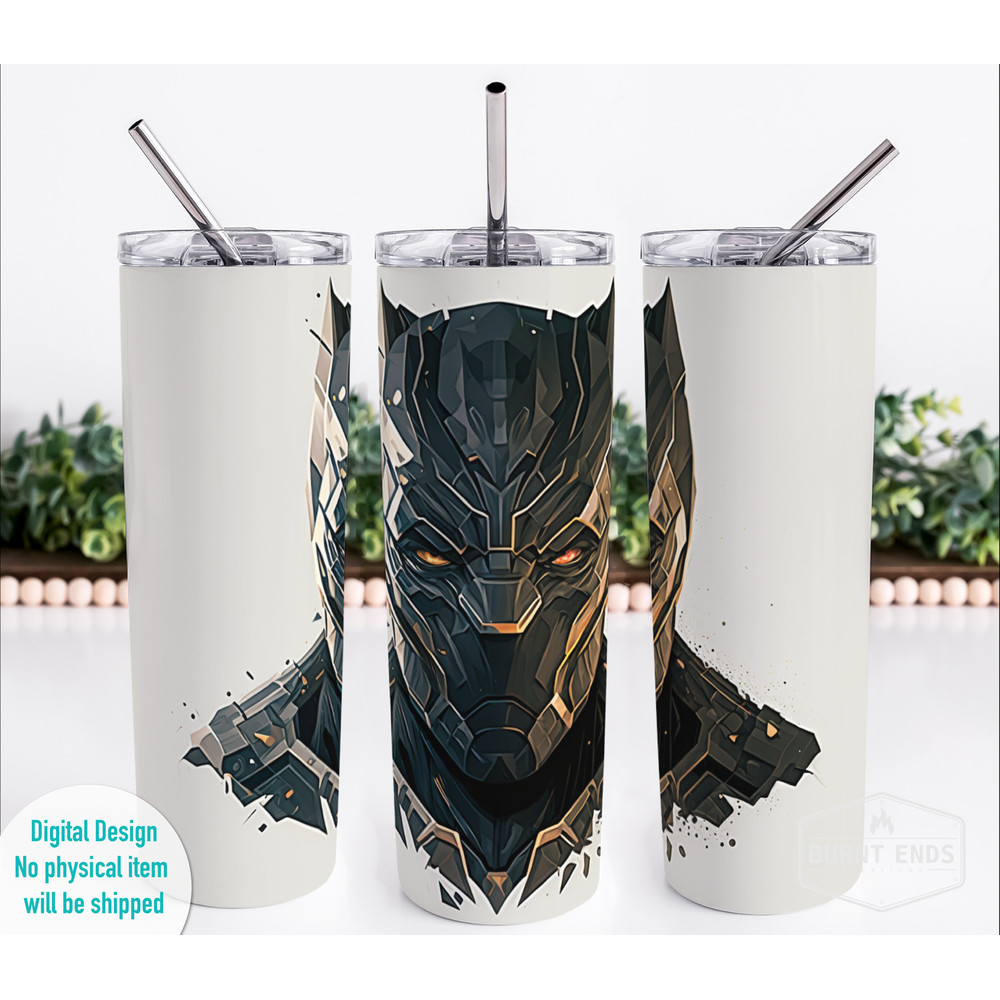 Black Panther Tumbler,Black Panther Skinny Tumbler,Superhero Legacy A Hero Remembered Tumbler.png