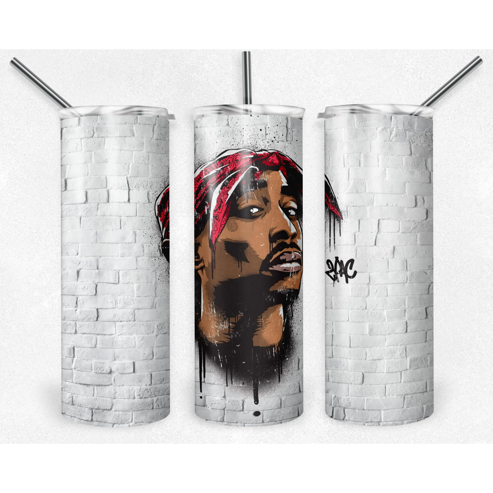 2pac 20oz Sublimation Tumbler Designs, Tupac Straight Skinny Tumbler Wrap PNG, Sublimation Design PNG, Digital Download, PNG, Rapper, Hiphop.jpg