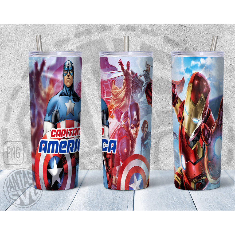 Captain America Tumbler,Captain America Skinny Tumbler,Superhero Avenger Earth Last Stand Tumbler.png
