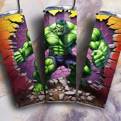 hulk tumbler,hulk skinny tumbler,superhero squad guardians of peace tumbler