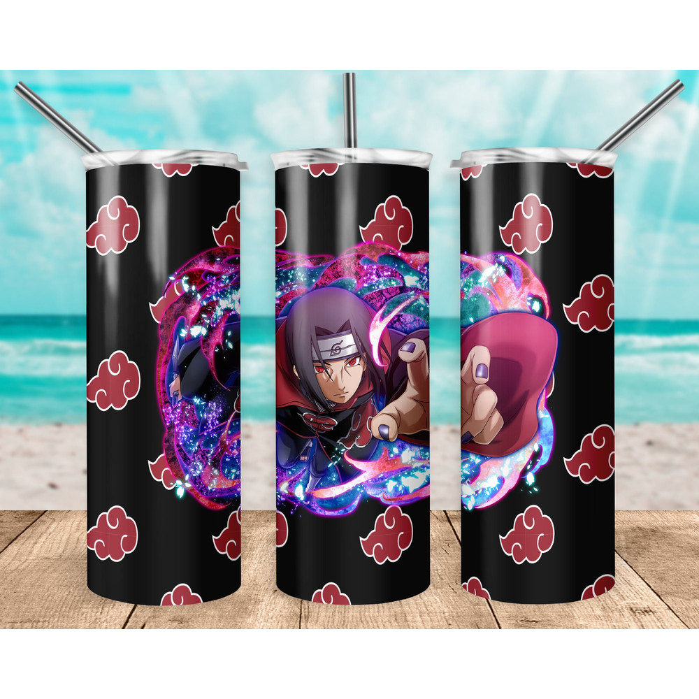 Anime 20oz Sublimation Tumbler Designs, Anime Straight Skinny Tumbler Wrap PNG, Sublimation Design PNG, Digital Download, PNG-1.jpg