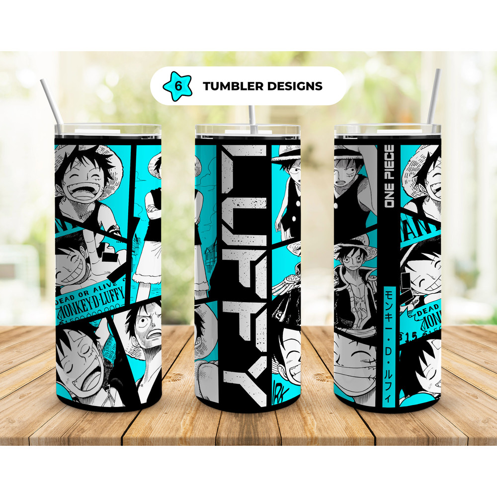 Anime Tumbler Wrap 20oz Straight Tumbler Seamless Design PNG-1.jpg