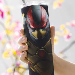 hero with superhero tumbler,hero with superhero skinny tumbler,superhero triumph overcoming adversity tumbler