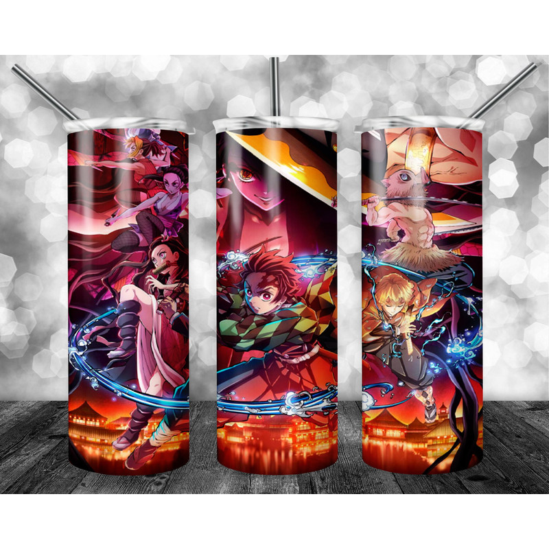 Anime 20oz Sublimation Tumbler Designs, Anime Straight Skinny Tumbler Wrap PNG, Sublimation Design PNG, Digital Download, PNG-3.jpg