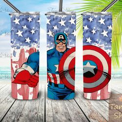 marvel captain tumbler,marvel captain skinny tumbler,superhero defender shield of justice tumbler