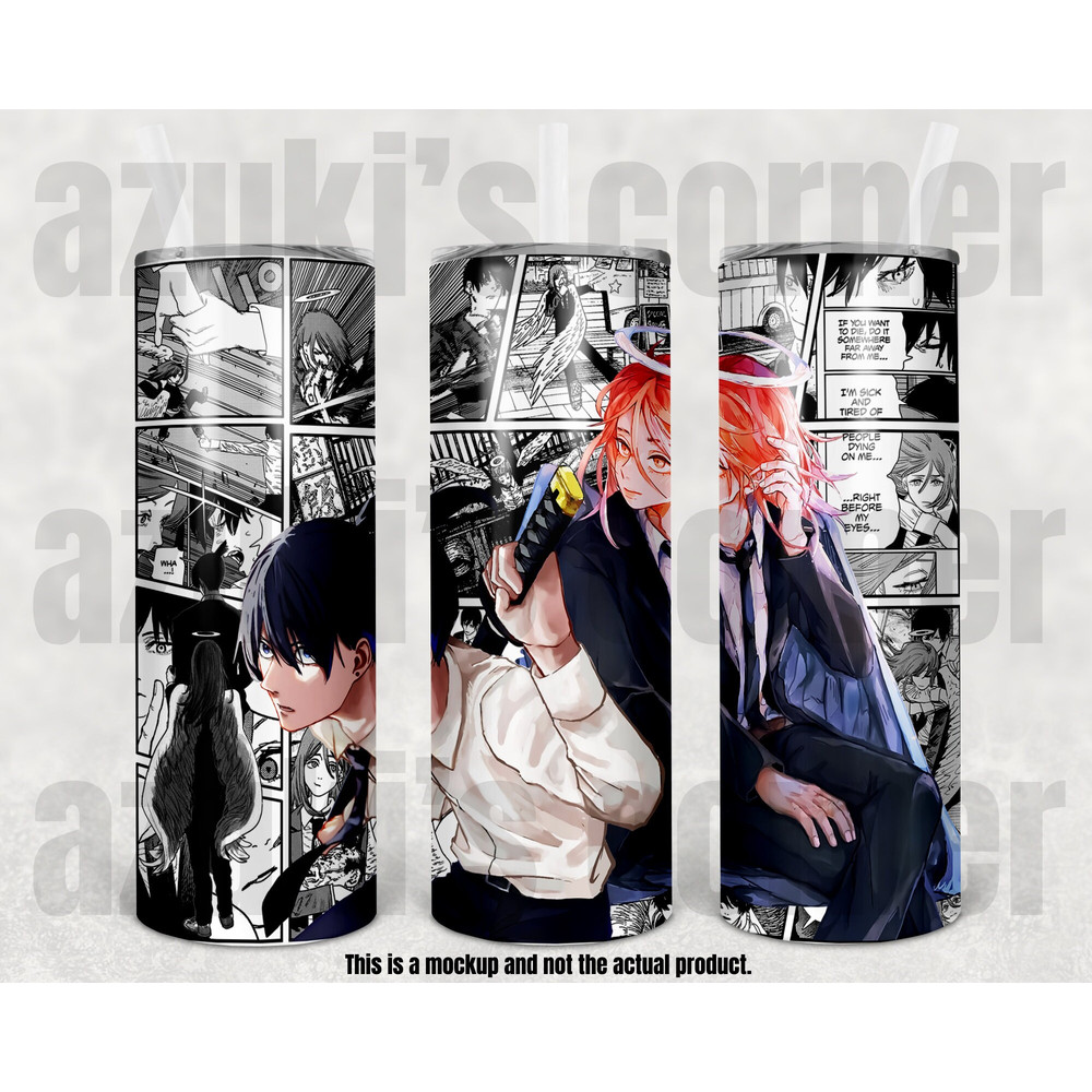 Anime Tumbler, Anime Cup, Manga Panel Tumbler, Family Manga Tumbler - 20oz, 25oz Frosted Clear Bamboo Lid #48.jpg