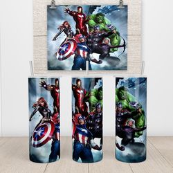 marvel super tumbler,marvel super skinny tumbler,superhero rise beacon of hope tumbler