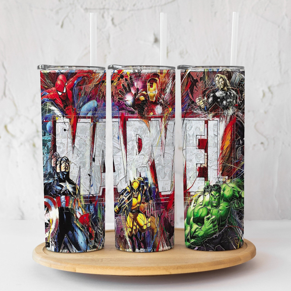 Marvel Superheroes Tumbler,Marvel Superheroes Skinny Tumbler,Superhero Vengeance Justice Served Tumbler.png