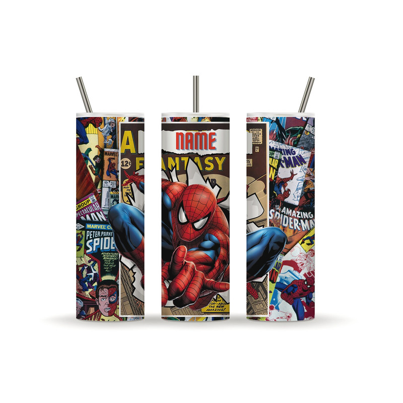 Spiderman Tumbler,Spiderman Skinny Tumbler,Superhero Destiny Fate Chosen One Tumbler.png