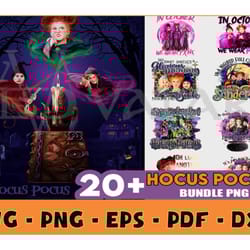 20 hocus pocus bundle png, halloween png, hocus pocus png, witch png, sanderson sister png, witches, trick or treat, bre