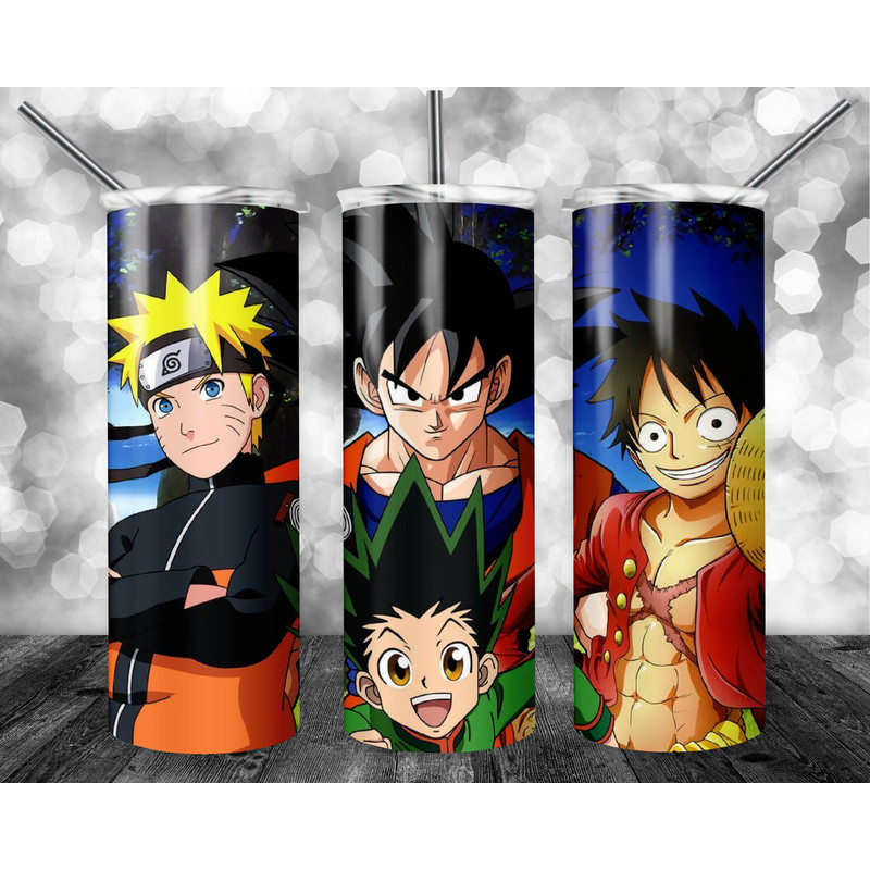 Anime 20oz Sublimation Tumbler Designs, Anime Straight Skinny Tumbler Wrap PNG, Sublimation Design PNG, Digital Download, PNG-11.jpg