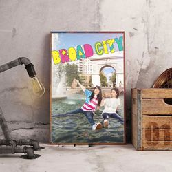 movie poster, film poster, broad city poster, wall art, wall decor, prints, home decor, epic urban comedy poster