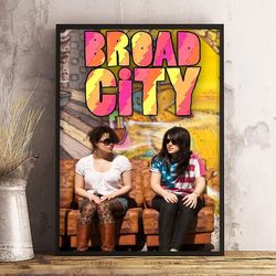 movie poster, film poster, broad city poster, wall art, wall decor, prints, home decor, laugh filled city tales wall