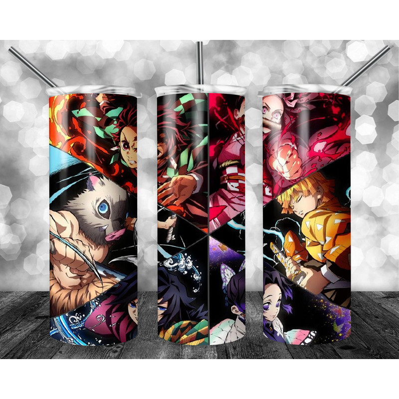 Anime 20oz Sublimation Tumbler Designs, Anime Straight Skinny Tumbler Wrap PNG, Sublimation Design PNG, Digital Download, PNG-26.jpg