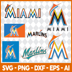 miami marlins bundle svg, sport svg, mlb svg