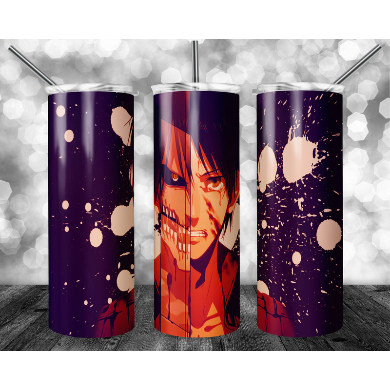 Anime 20oz Sublimation Tumbler Designs, Anime Straight Skinny Tumbler Wrap PNG, Sublimation Design PNG, Digital Download, PNG-41.jpg